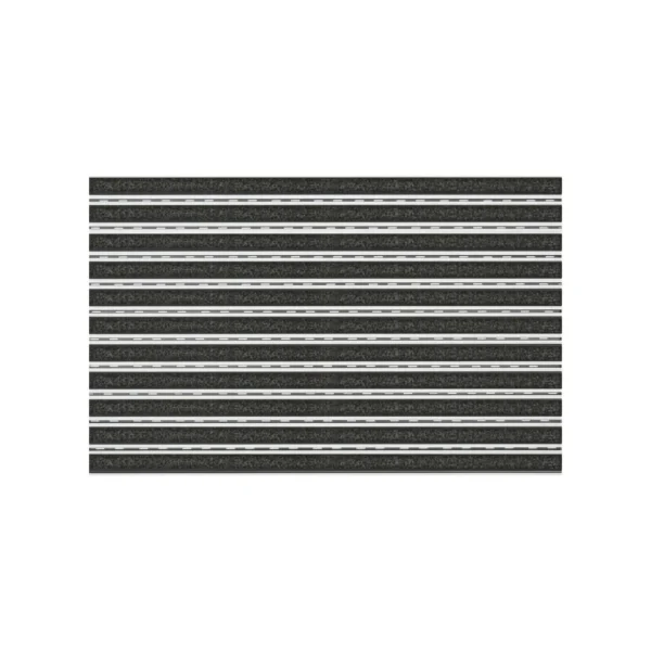 Entrance Mat Aluflex JR Carpet | 10 mm | Textile-Ribbed | UV-Resistant