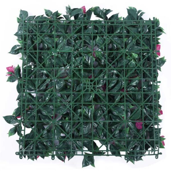 Pink Flower On Green Nylon Decorative 40X40 Inches Artificial Grass